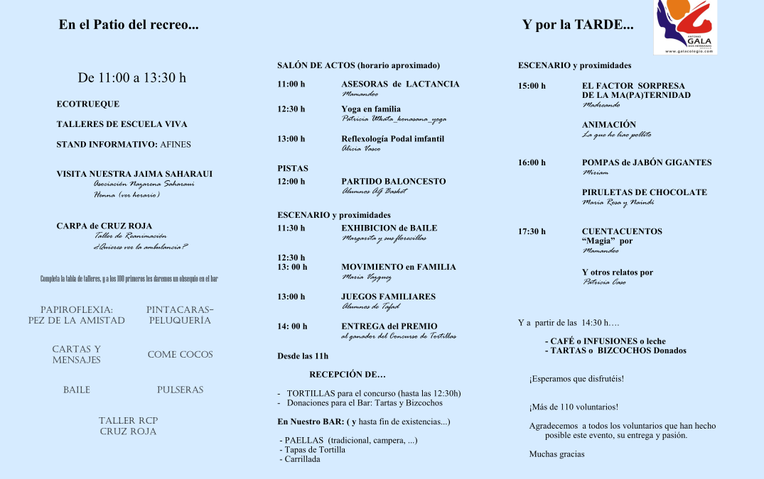Buenos días Aquí tenés el programa completo de la III FIESTA DE LAS FAMILIAS, qu…
